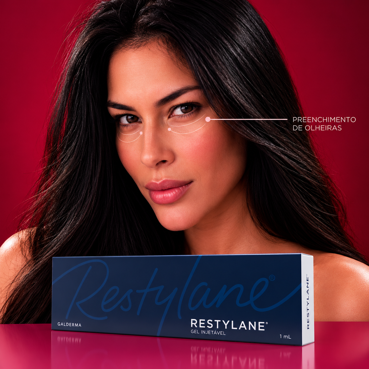Preenchimento de Olheira Restylane com Anestesia